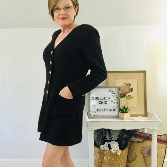 [SOLD]St. John Collection Brown Santana Knit Dress - Picture 3 of 8